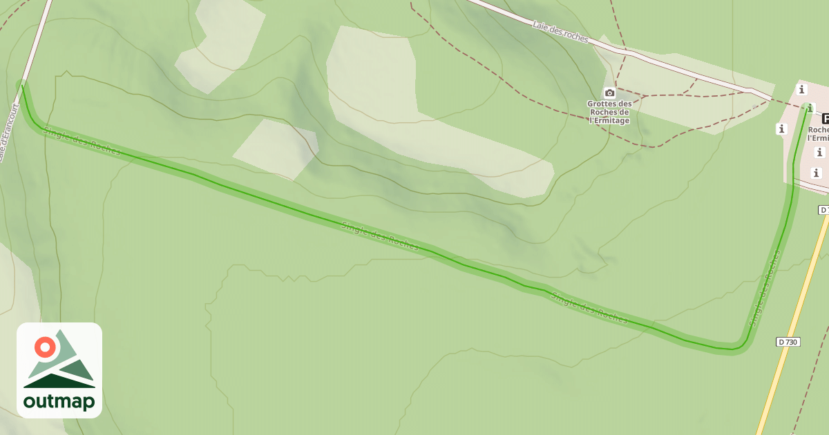 Map of Single des Roches