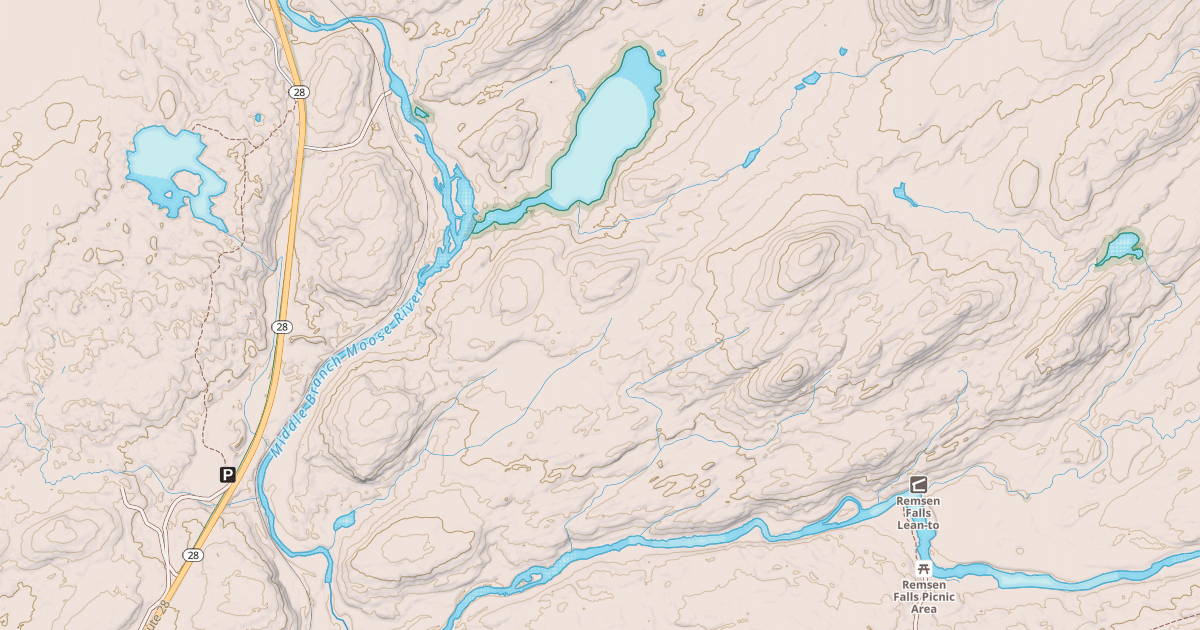 Map preview of Nicks Lake Outlet Trail