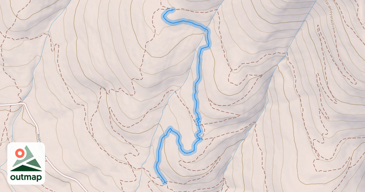 Map of Upper Frodo's Trail
