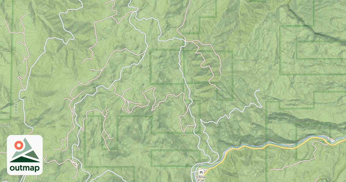 Map of CHINA CREEK