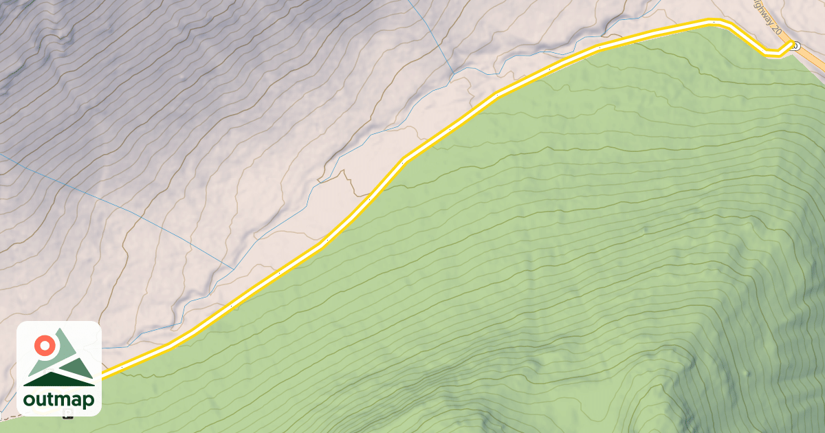Map of National Forest Development Road 400