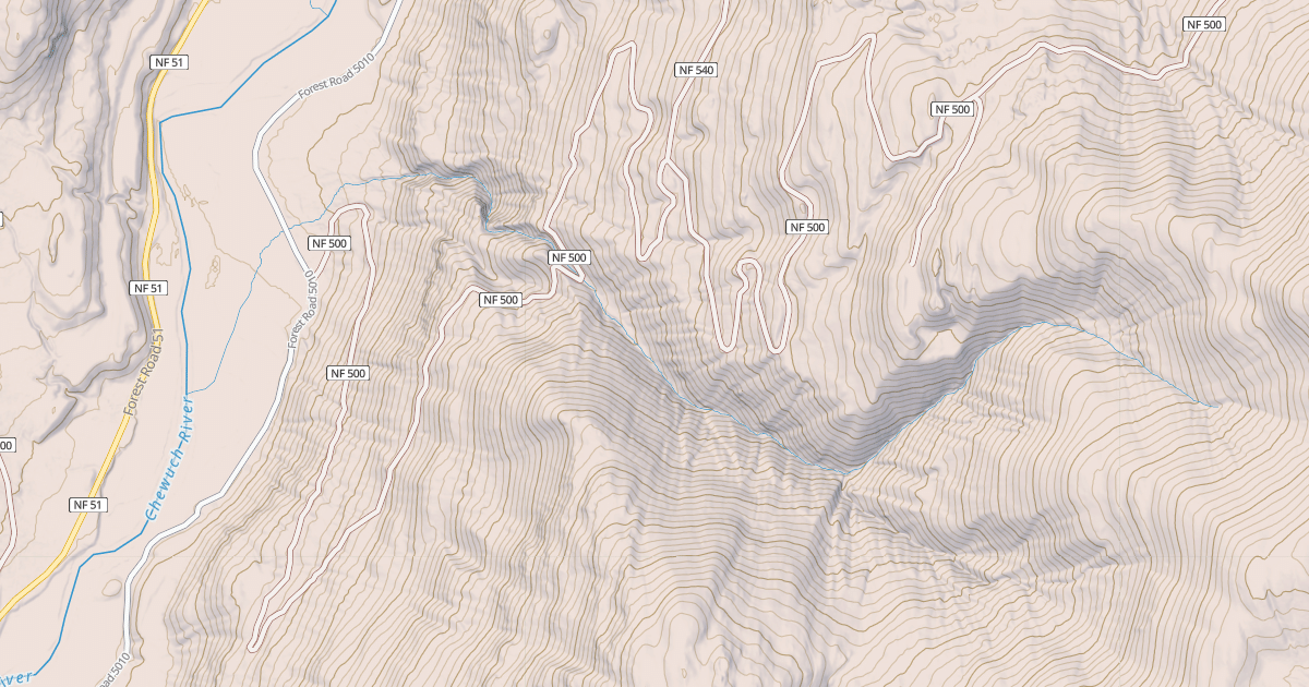 Map preview of JUNIOR CREEK