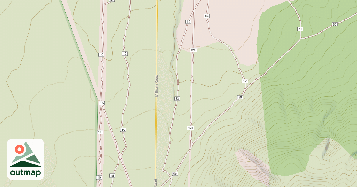 Map of Millican Plateau Tr12