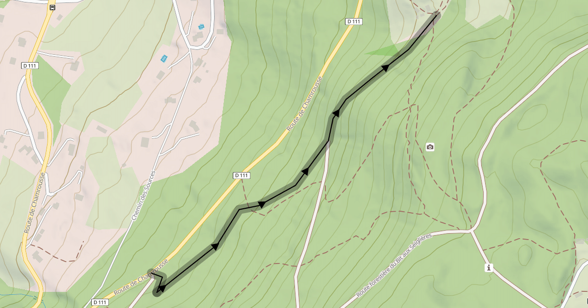 Map preview of Descente Séglières(variante)
