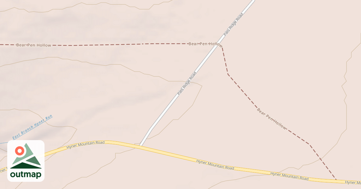 Map of Hyner Mountain Snowmobile Trails