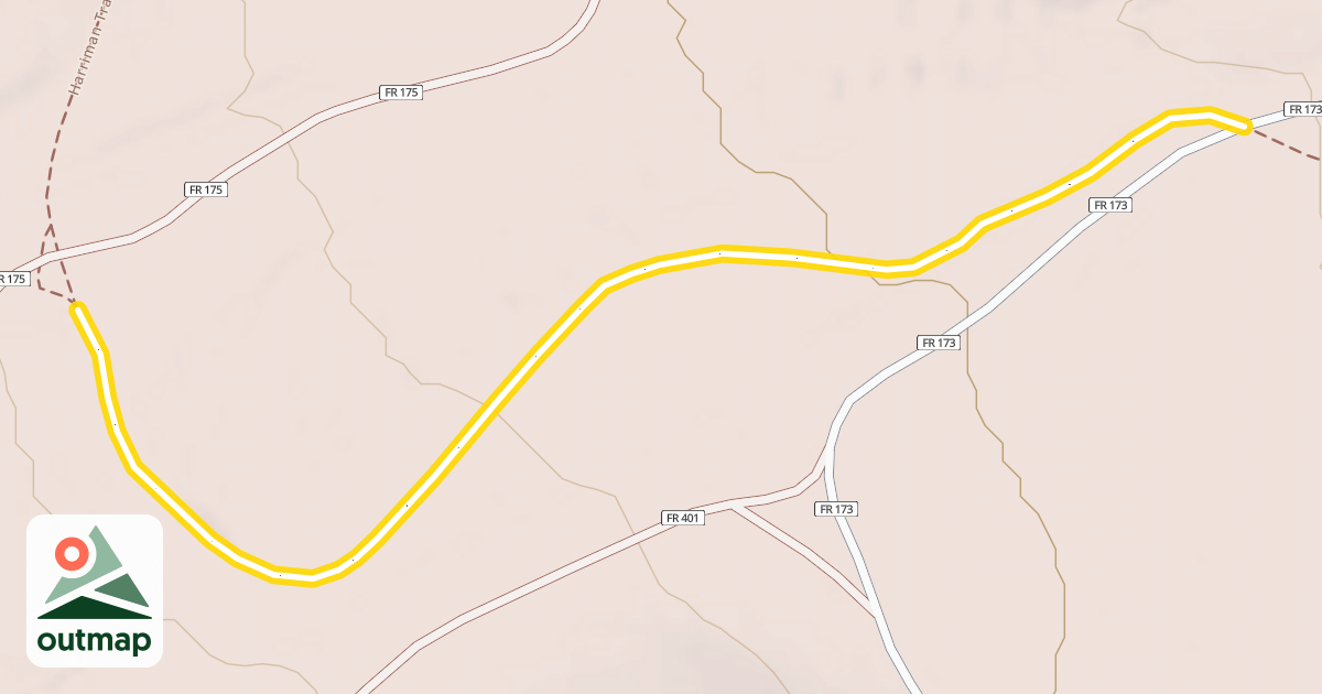 Map of Harriman Trail