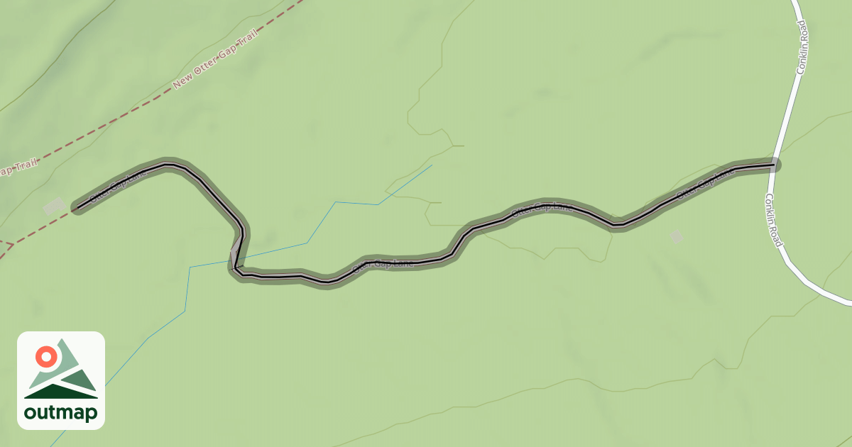 Map of Otter Gap Lane