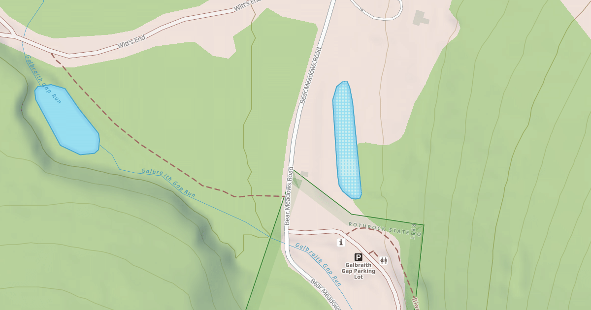 Map preview of Rothrock State Forest Seven Mountains Snowmobile Trails