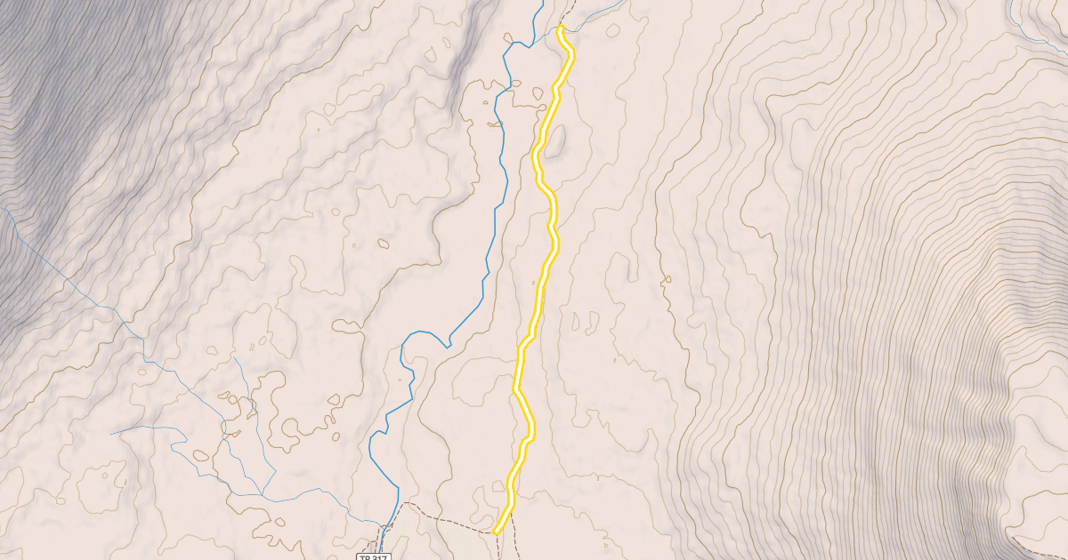Map preview of Resurrection Pass Trail