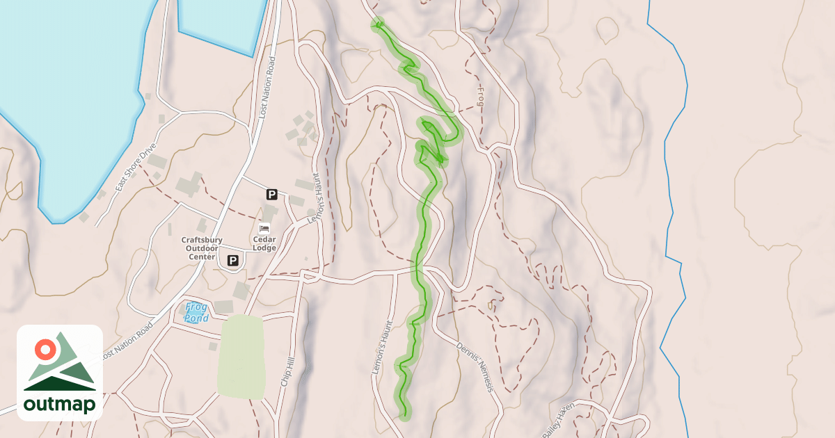 Map of Woodward's Wheelie