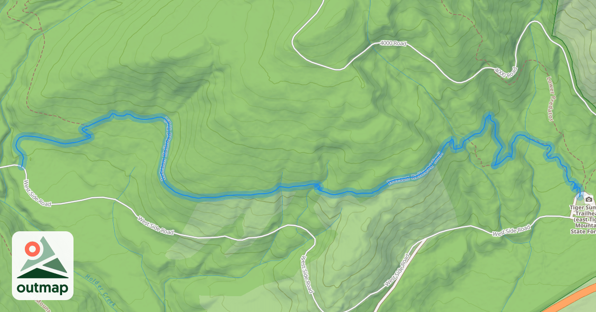 Map of Iverson Railroad Trail