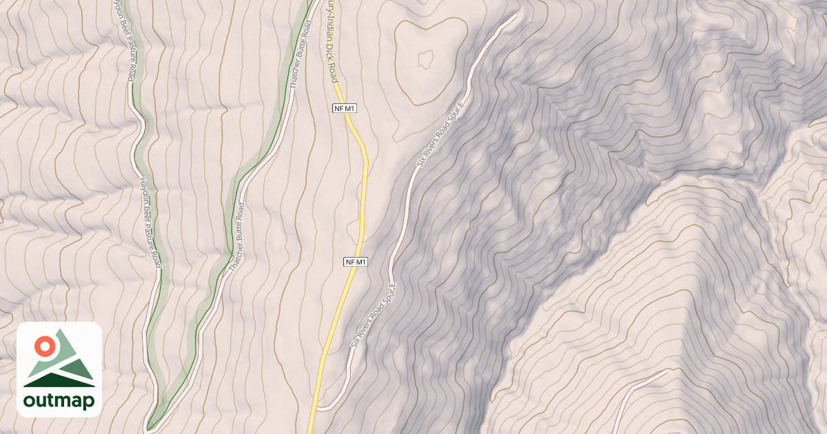 Map of SIX RIVERS SPUR E