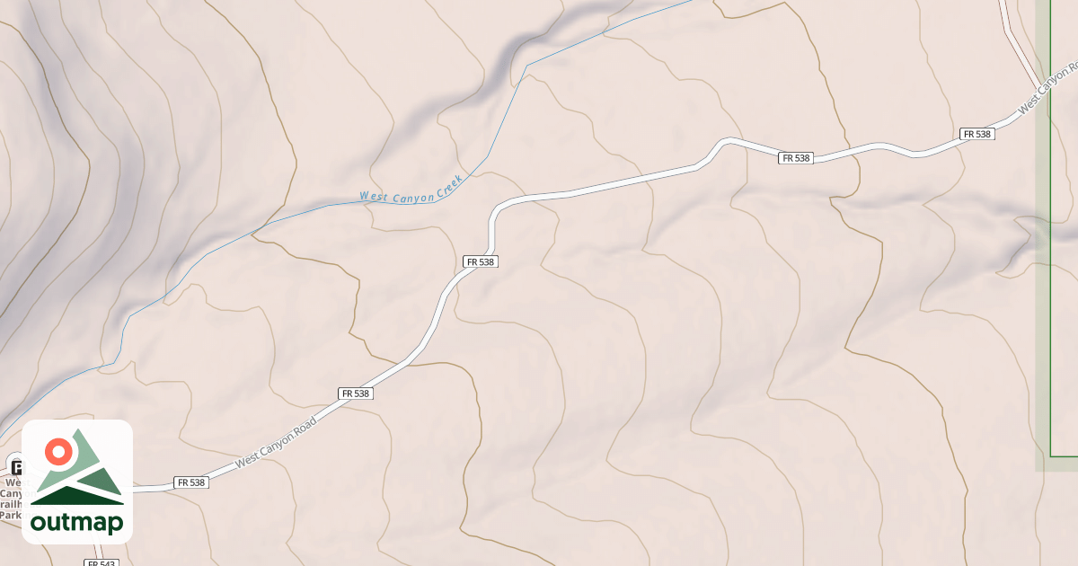 Map of WEST CANYON