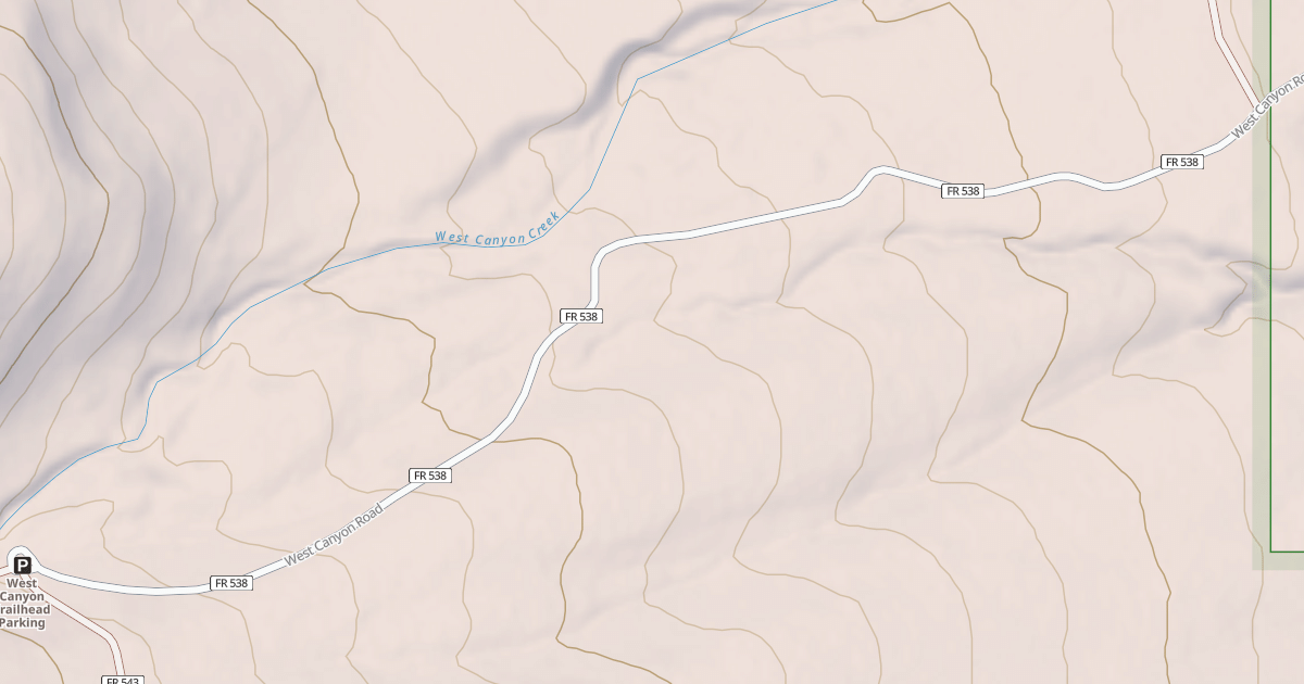 Map preview of WEST CANYON