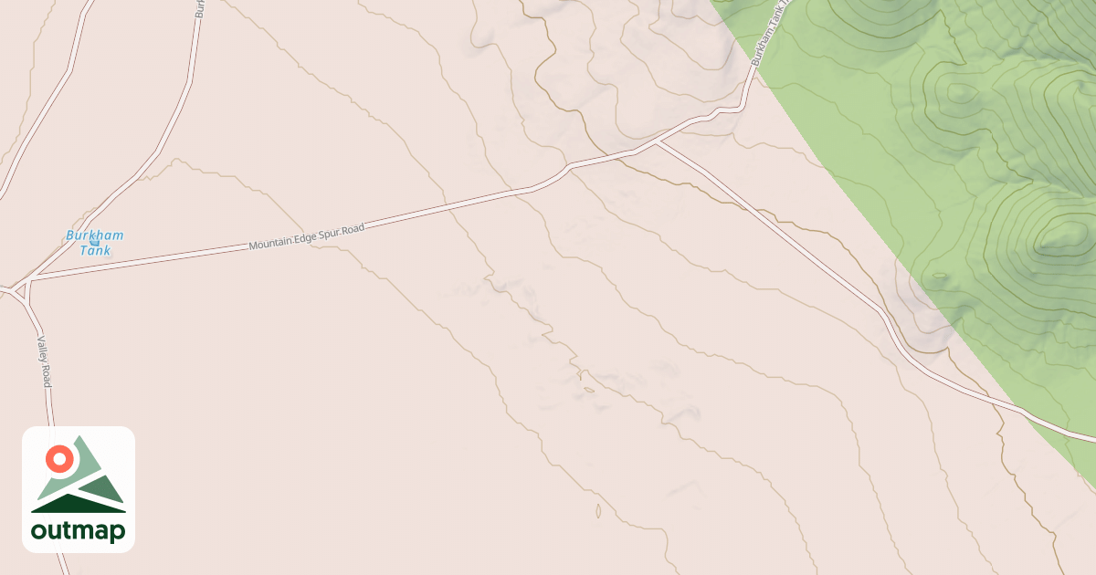 Map of MOUNTAIN EDGE SPUR ROAD