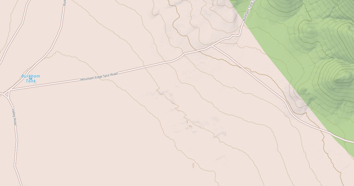 Map preview of MOUNTAIN EDGE SPUR ROAD
