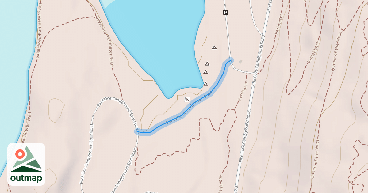 Map of Lakeshore Perimeter Trail