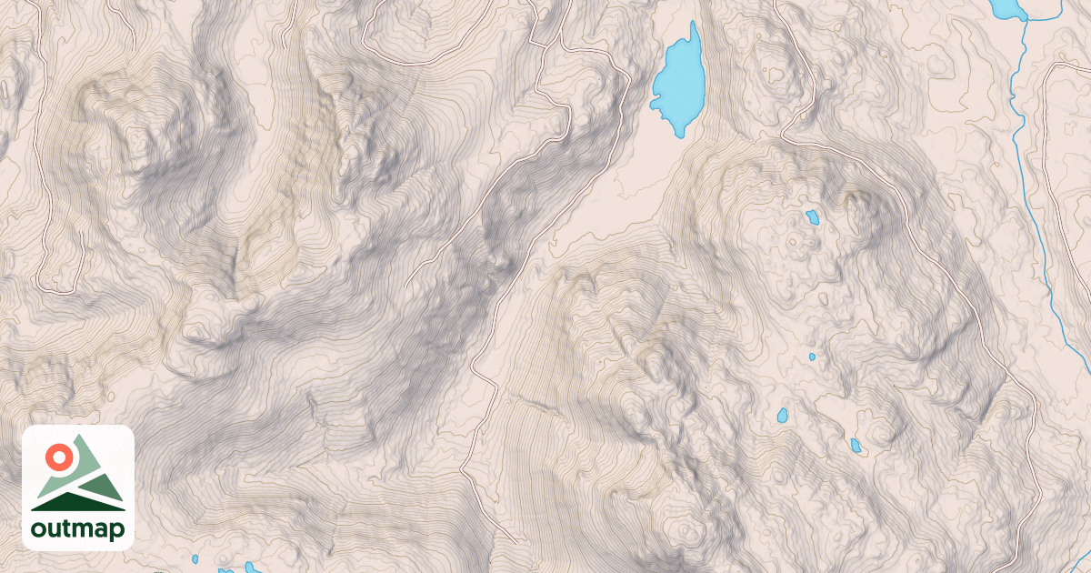 Map of RUSH PEAK WEST VALLEY