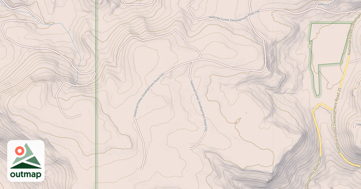 Map of USFS National Forest System Roads {7D1D9B2A-123F-4BD1-BCB0-28D30A84D703}