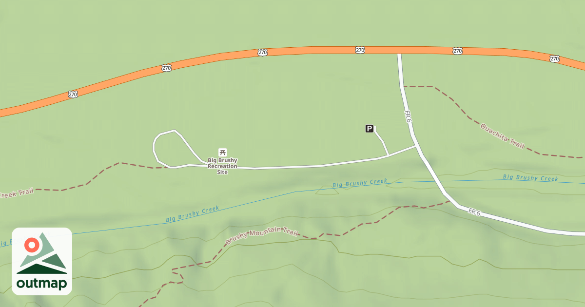 Map of BIG BRUSHY RECREATION AREA