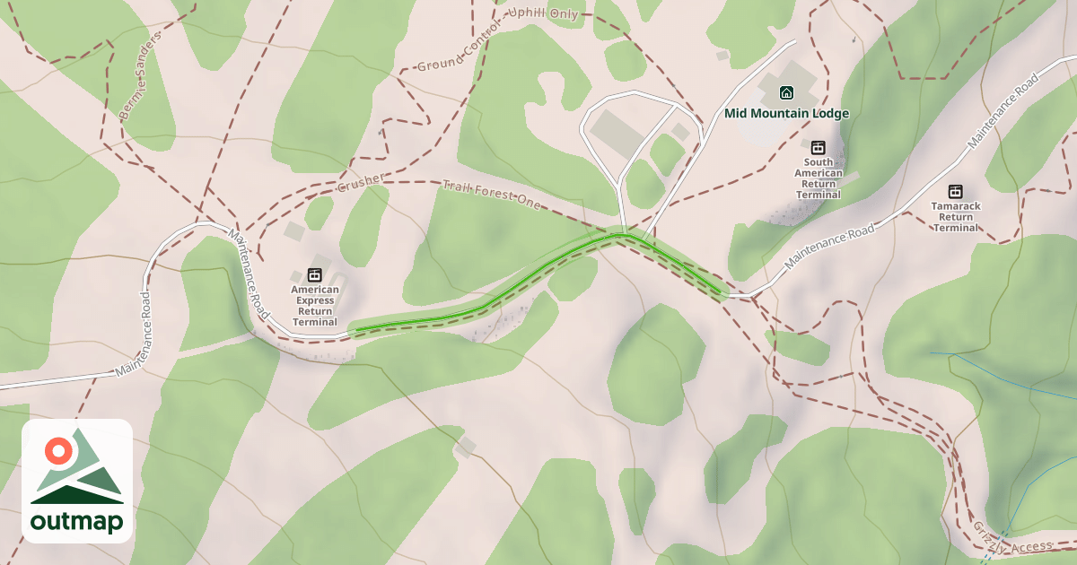 Map of Maintenance Road