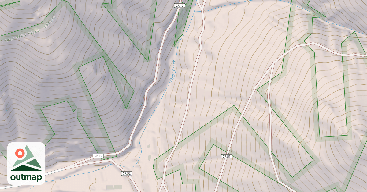 Map of County Road 53