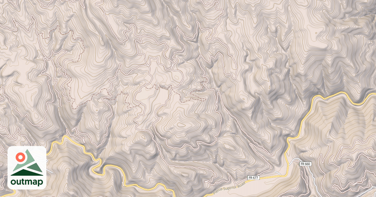 Map of CLARKE MOUNTAIN