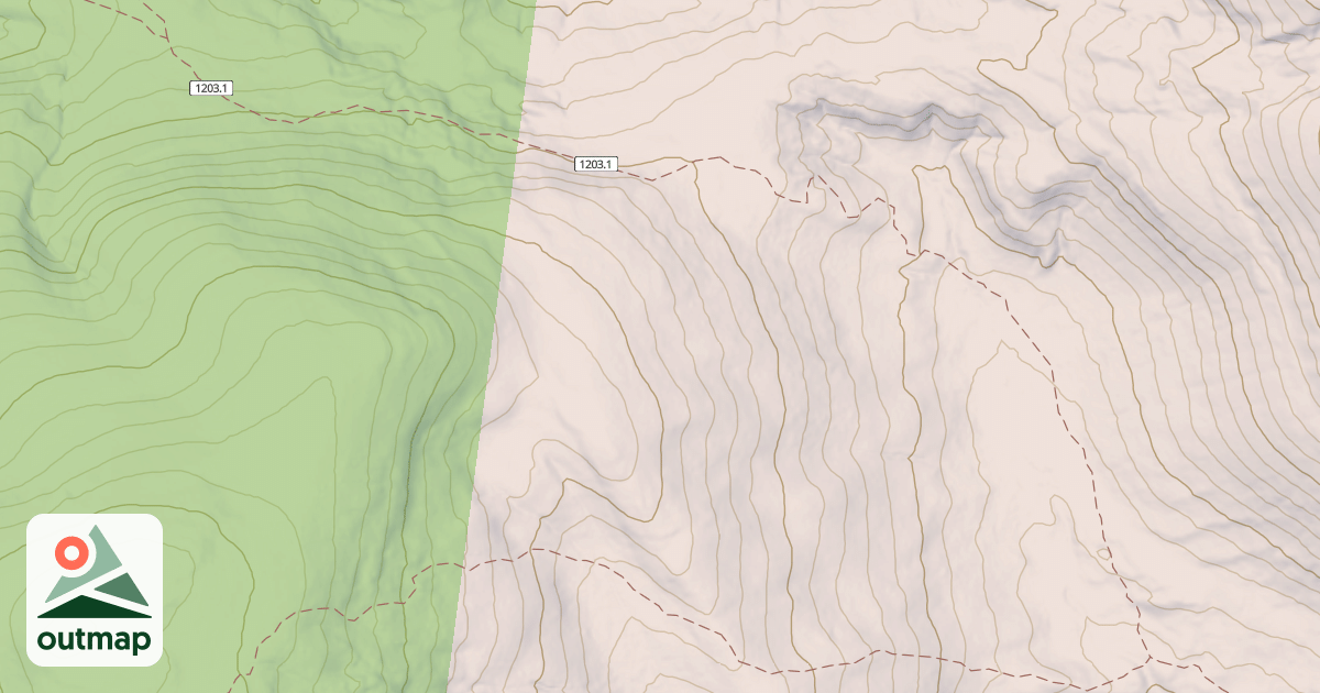 Map of Farwell Mtn