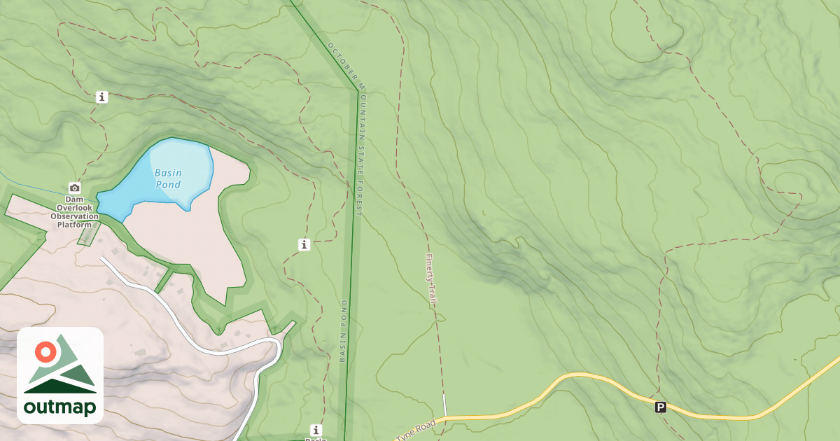 Map of Finerty Trail