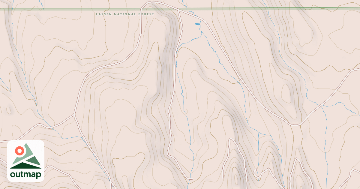 Map of CORRAL VALLEY SPUR