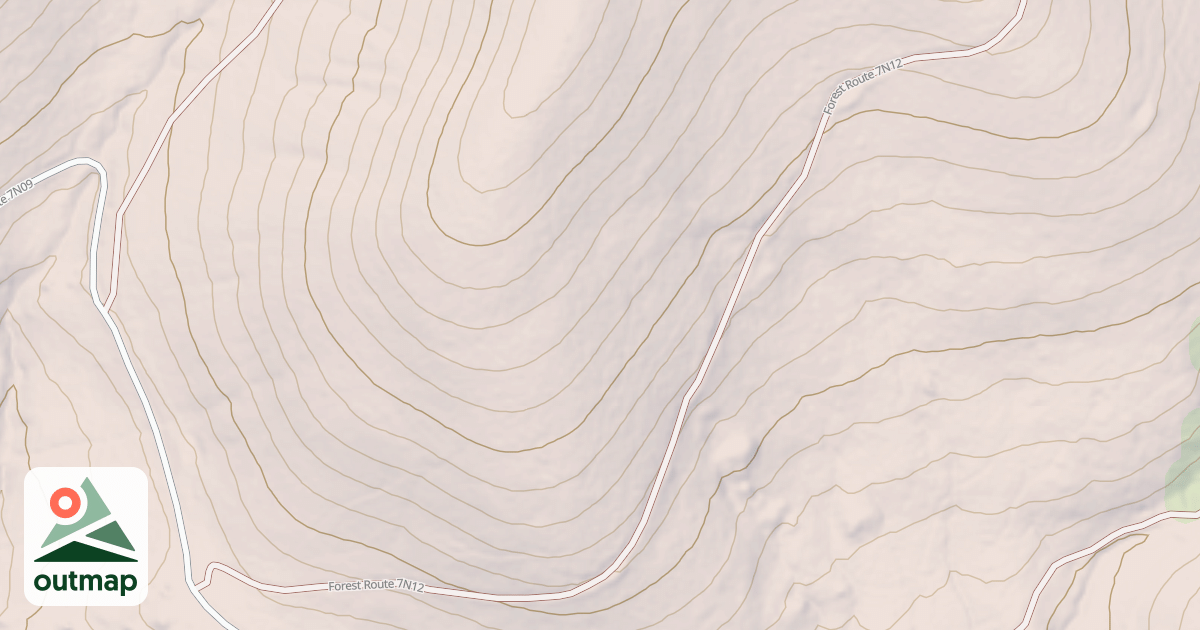 Map of USFS National Forest System Roads {D7EBF55A-5B85-492D-88F5-1C44BD587E2C}