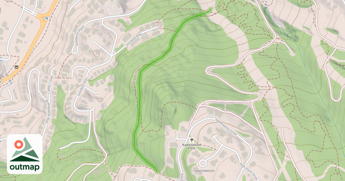 Map of Whistler Creek Ridge