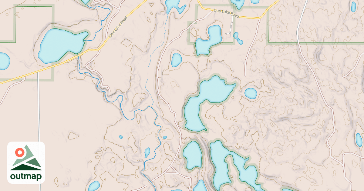 Map of DOE LAKE SPUR F