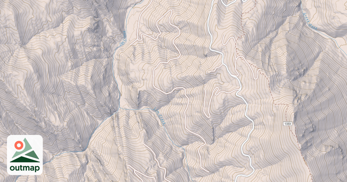 Map of JIM CREEK SPUR
