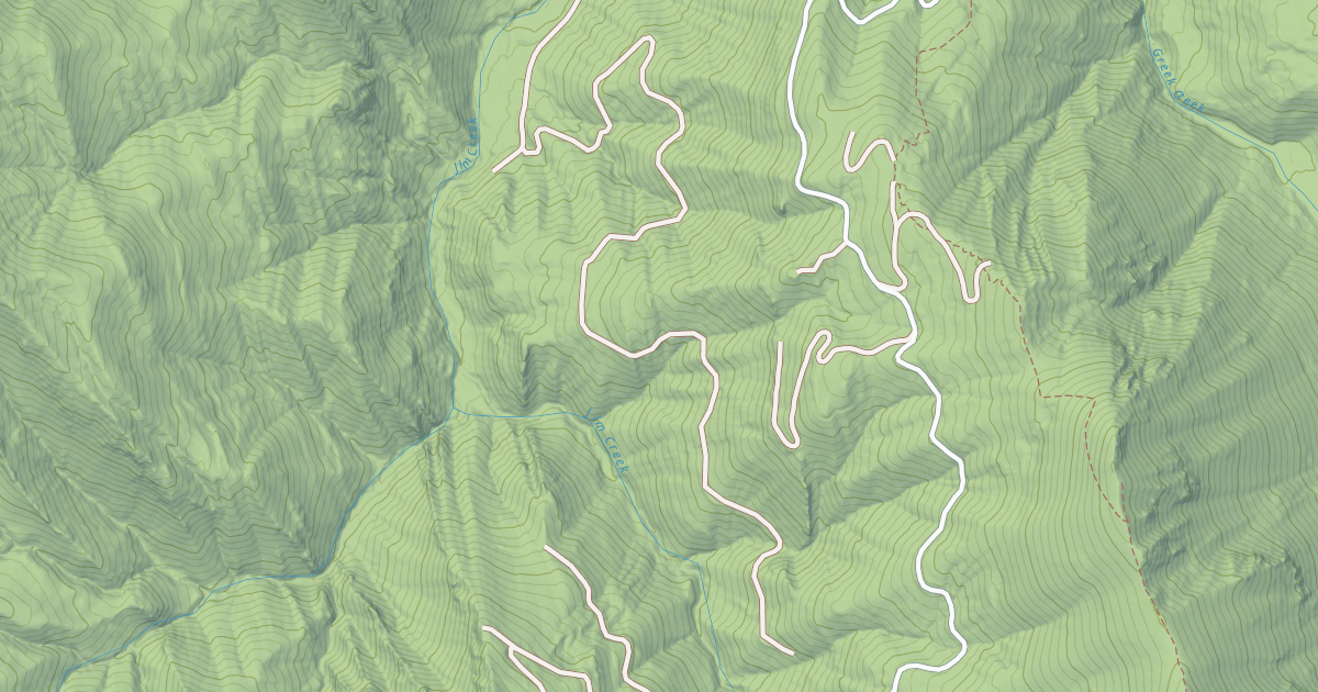 Map preview of JIM CREEK SPUR