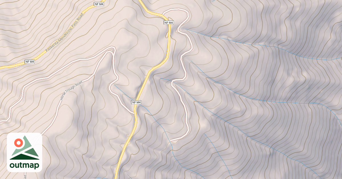Map of LOWER HORSE TROUGH