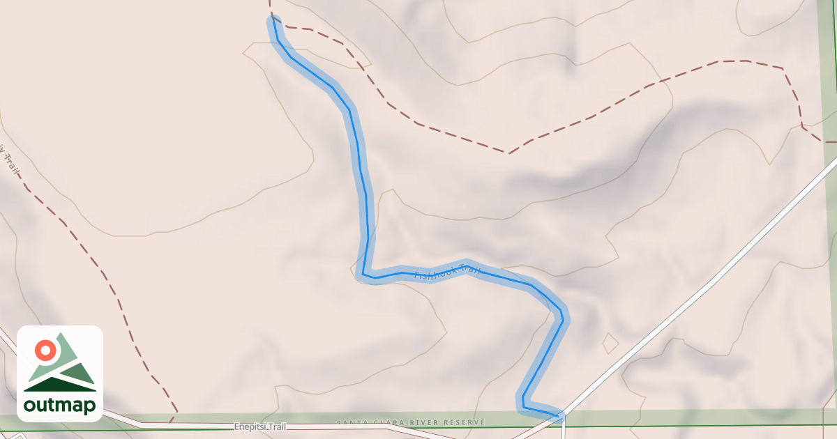 Map of Fishhook Trail