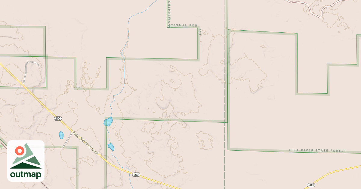 Map of MN 200 SPUR 2751