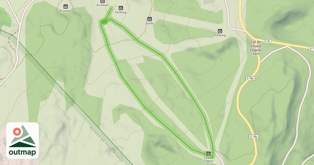 Map of Lapiaz