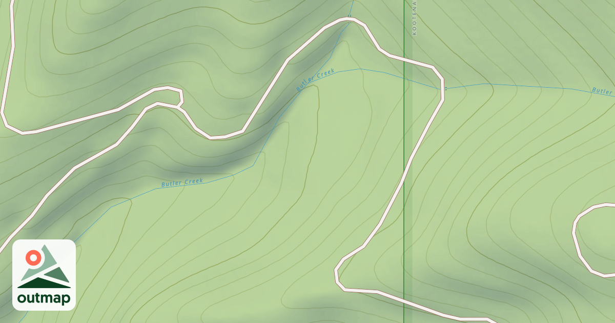 Map of BUTLER CREEK D