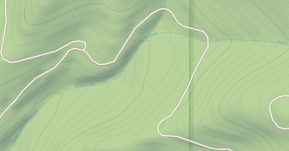 Map preview of BUTLER CREEK D