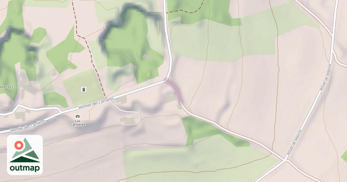 Map of Chemin des Pierres à Ras