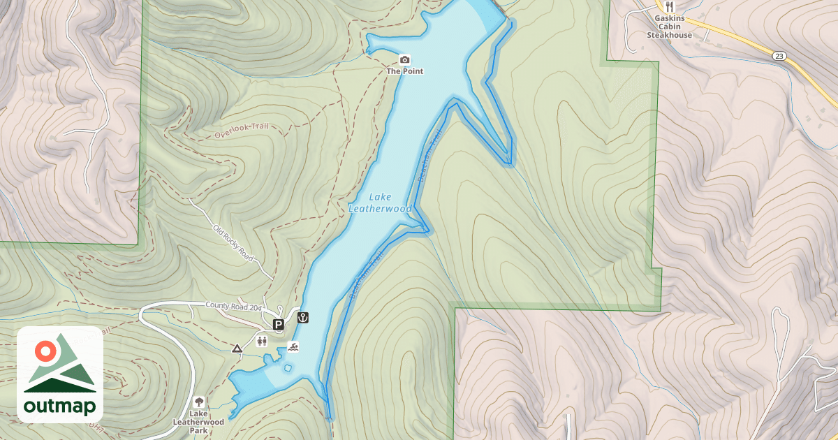Map of Beacham Trail