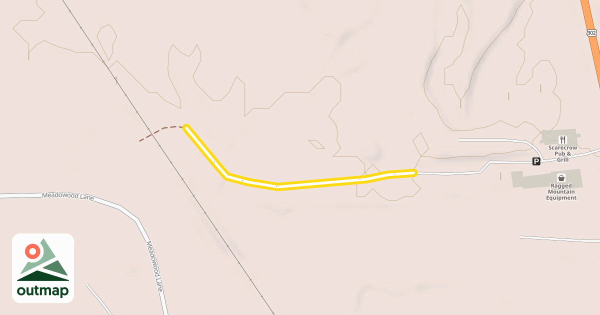 Map of Ragged Mountain Trail