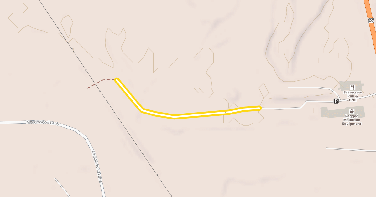 Map preview of Ragged Mountain Trail