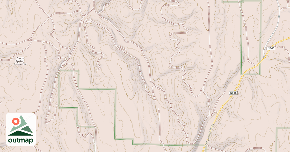 Map of N 418 B CHES COW CAMP