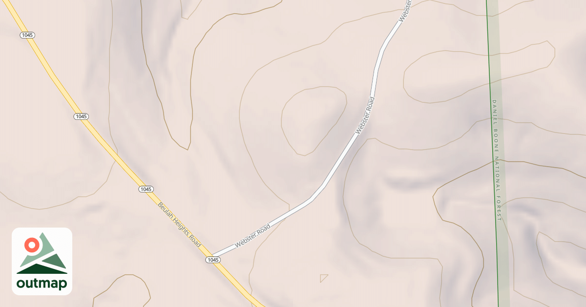 Map of WEBSTER RD (CLAUNCH)