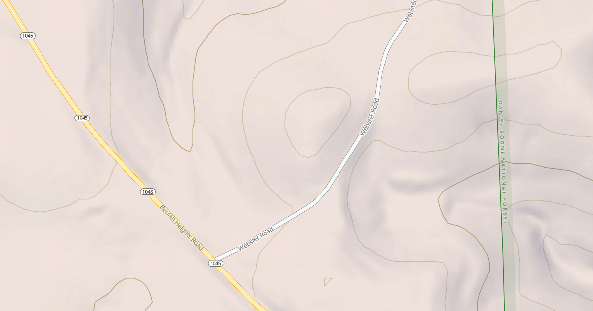 Map preview of WEBSTER RD (CLAUNCH)