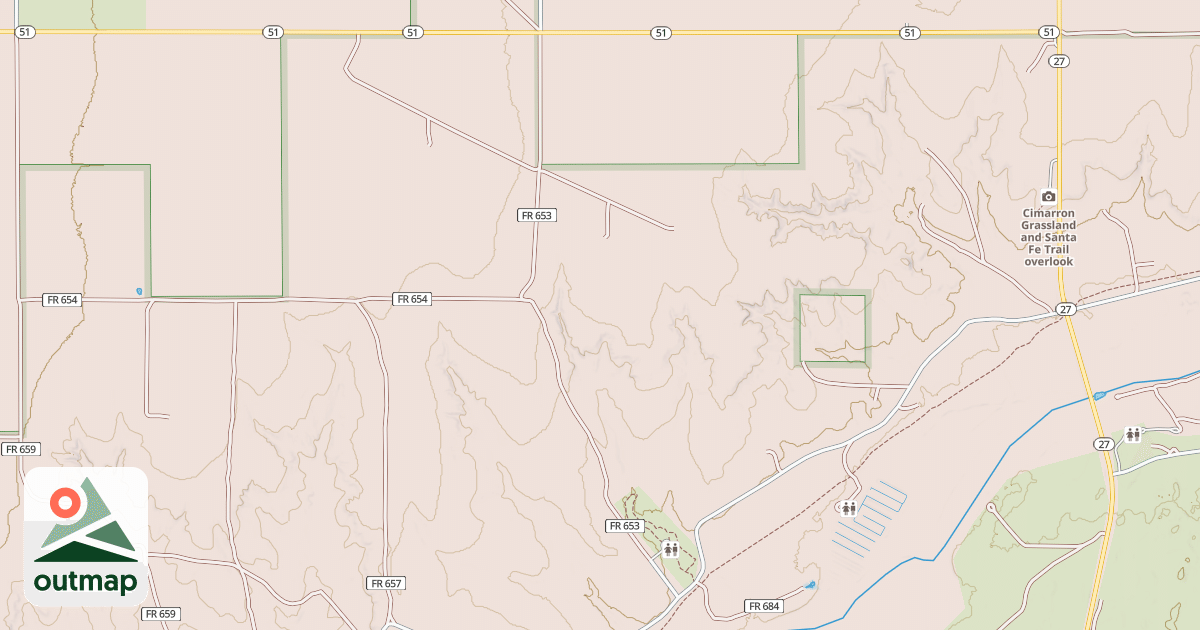 Map of MIDDLE SPRING