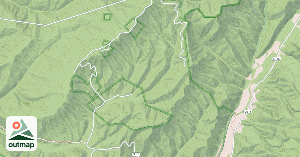 Map of SLAB CAMP MTN.